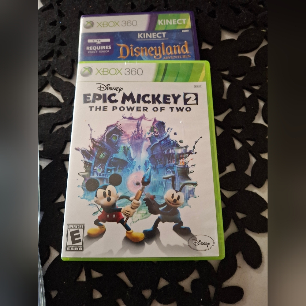Disney Epic Mickey 2 And Disneyland Kinect Video Game for Xbox 360